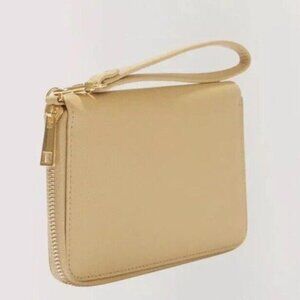 ~Brand New ~ Lost + Wander Worryfree Passport Wallet. Khaki Color With Zipper.